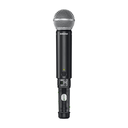 Wireless system with SHURE BLX24/SM58 handheld microphone for vocals 