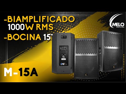 Bafle Activo De 1800w Dsp Hi Fi Y 6 Presets M-15A Melo