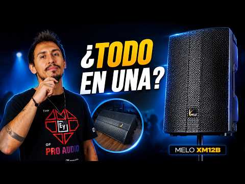 Bafle Activo Melo XM12B Con Bluetooth Negra 127v 12 Pulgadas 800w