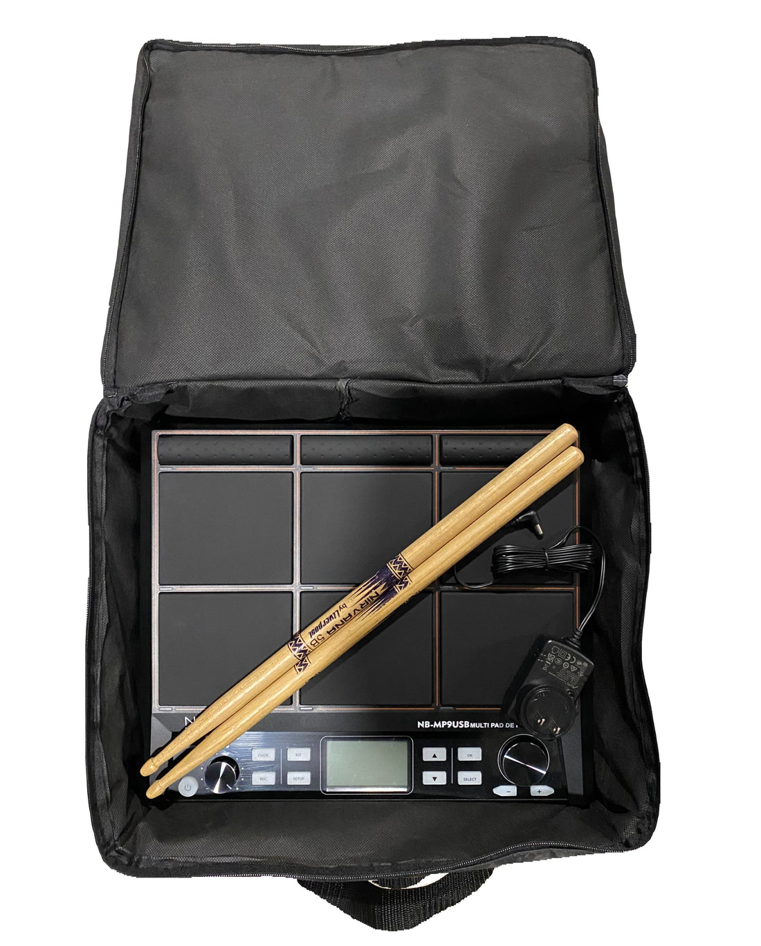 New Beat Nbmp9usb Modulo De Percusiones MultiPad Con Base y Funda