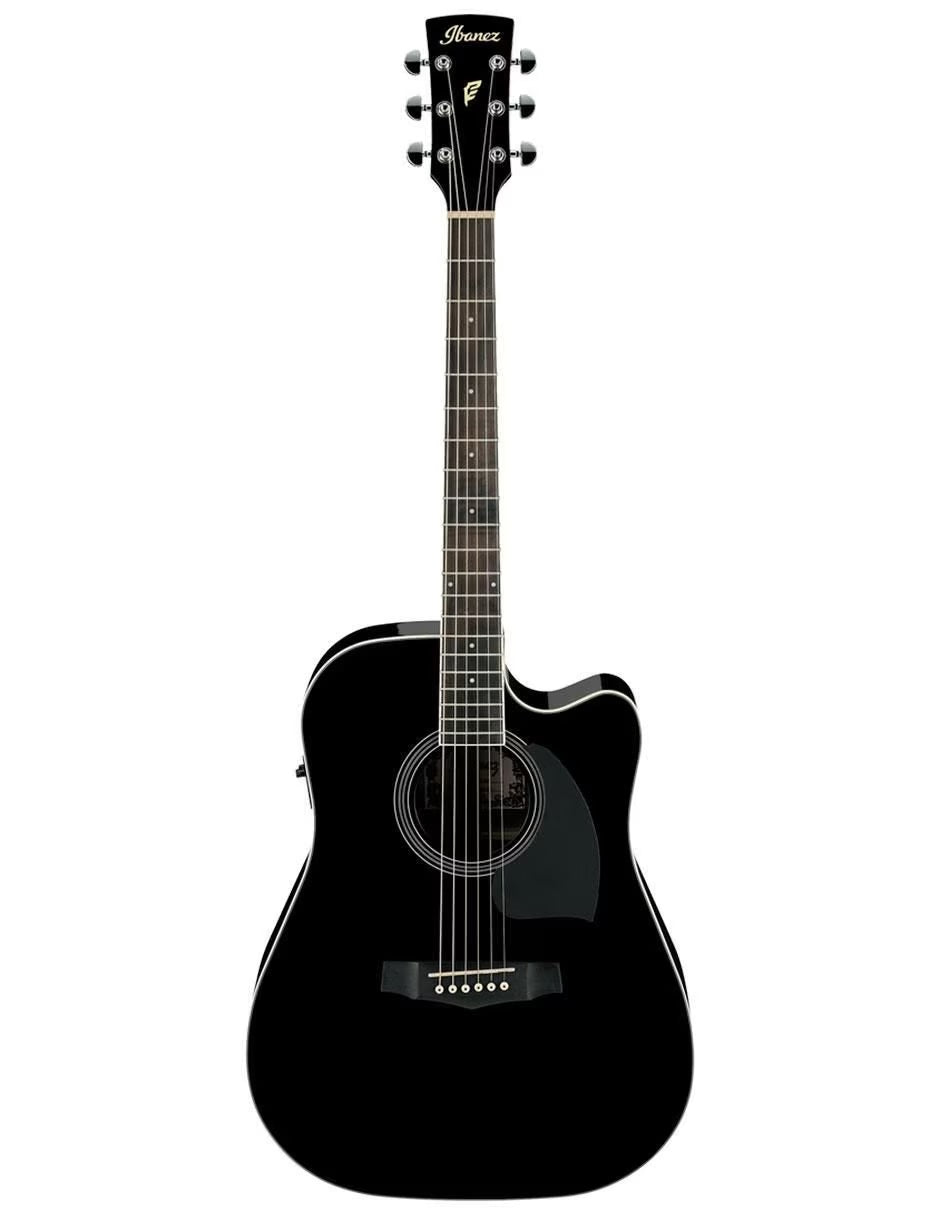BLACK IBANEZ ELECTROACOUSTIC GUITAR