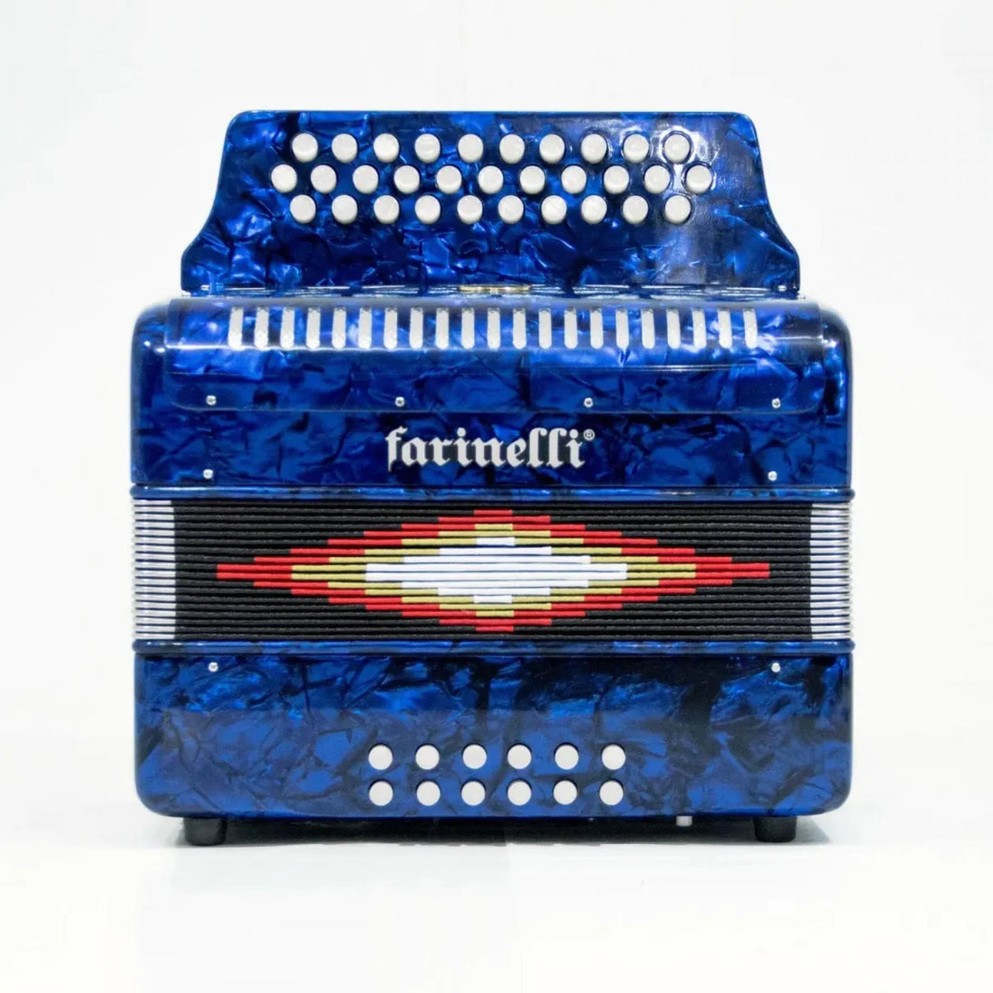 Acordeon Farinelli Color Azul 31 Botones y 12 Bajos Modelo 3012FAA