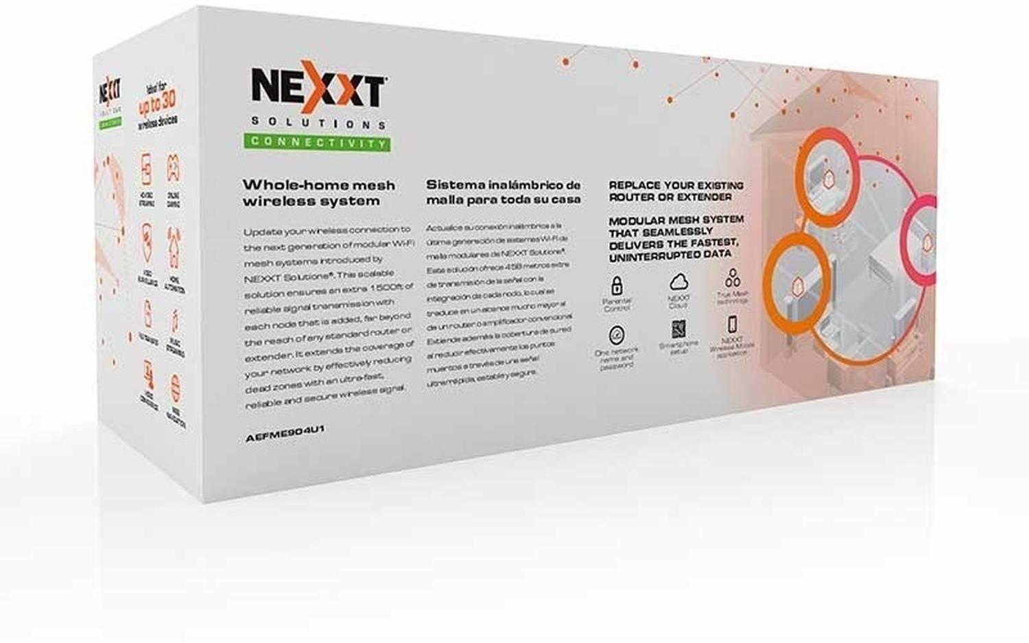 Nexxt Solutions Aefme904u1 Sistema Wifi Wireless Mesh 3 Nodo