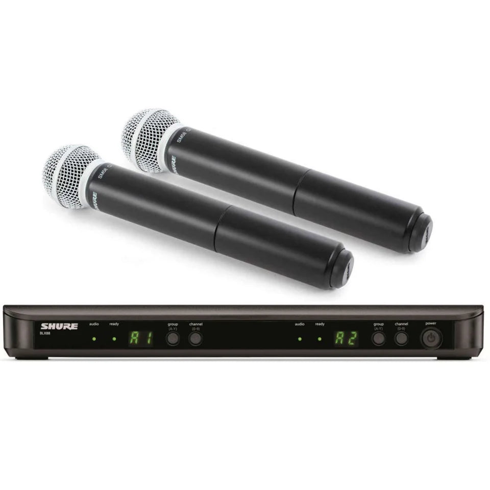 Sistema Inalambrico Shure Microfono Doble Blx288/sm58