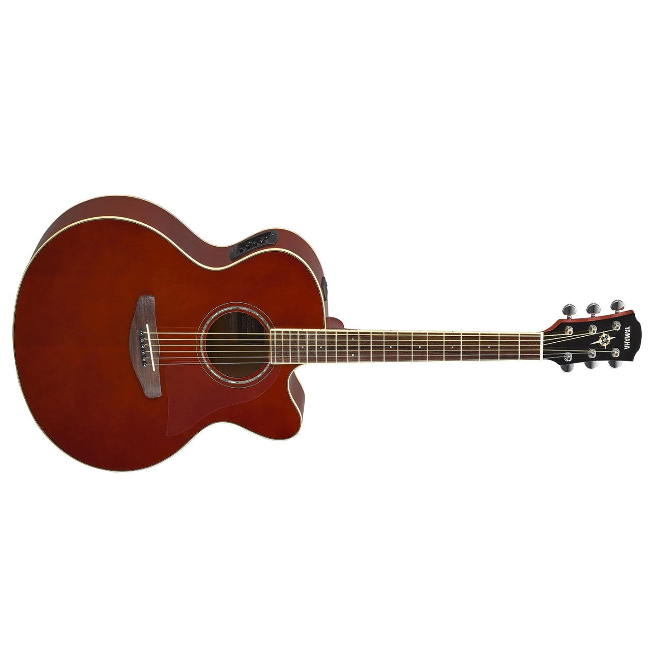 Yamaha Guitarra Electroacústica Cpx600rtb color Rojo