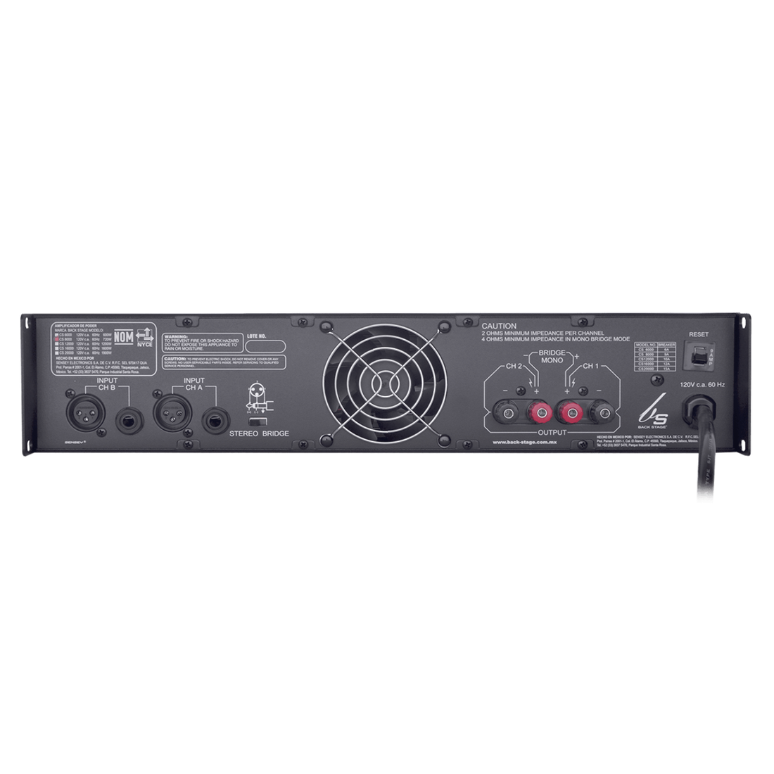 Backstage CS-8000 Amplificador