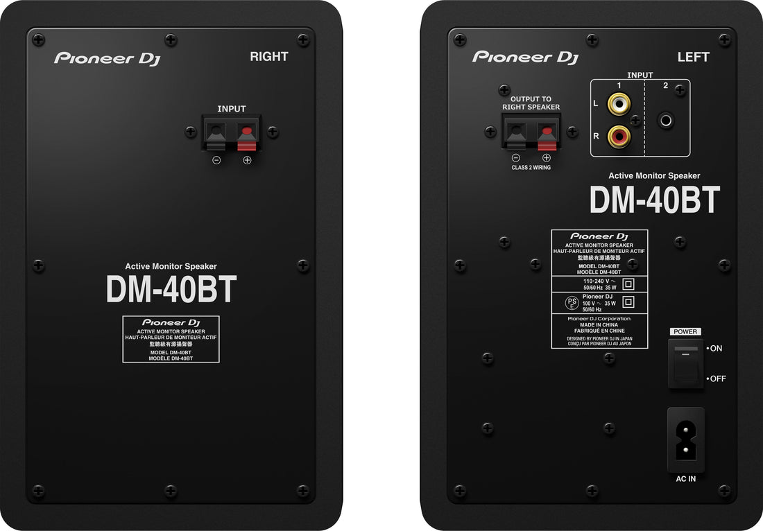 Pioneer Dm40bt Negro Monitor Amplificado Bluetooth Par