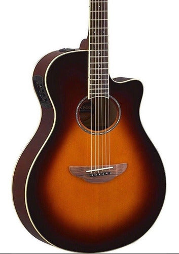 Yamaha Apx600OVS Guitarra Electroacústica Sunburst Derecha