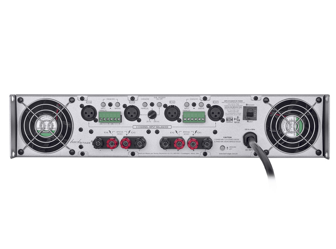 Backstage Amplificador HCF-PRO-4.2  4 canales