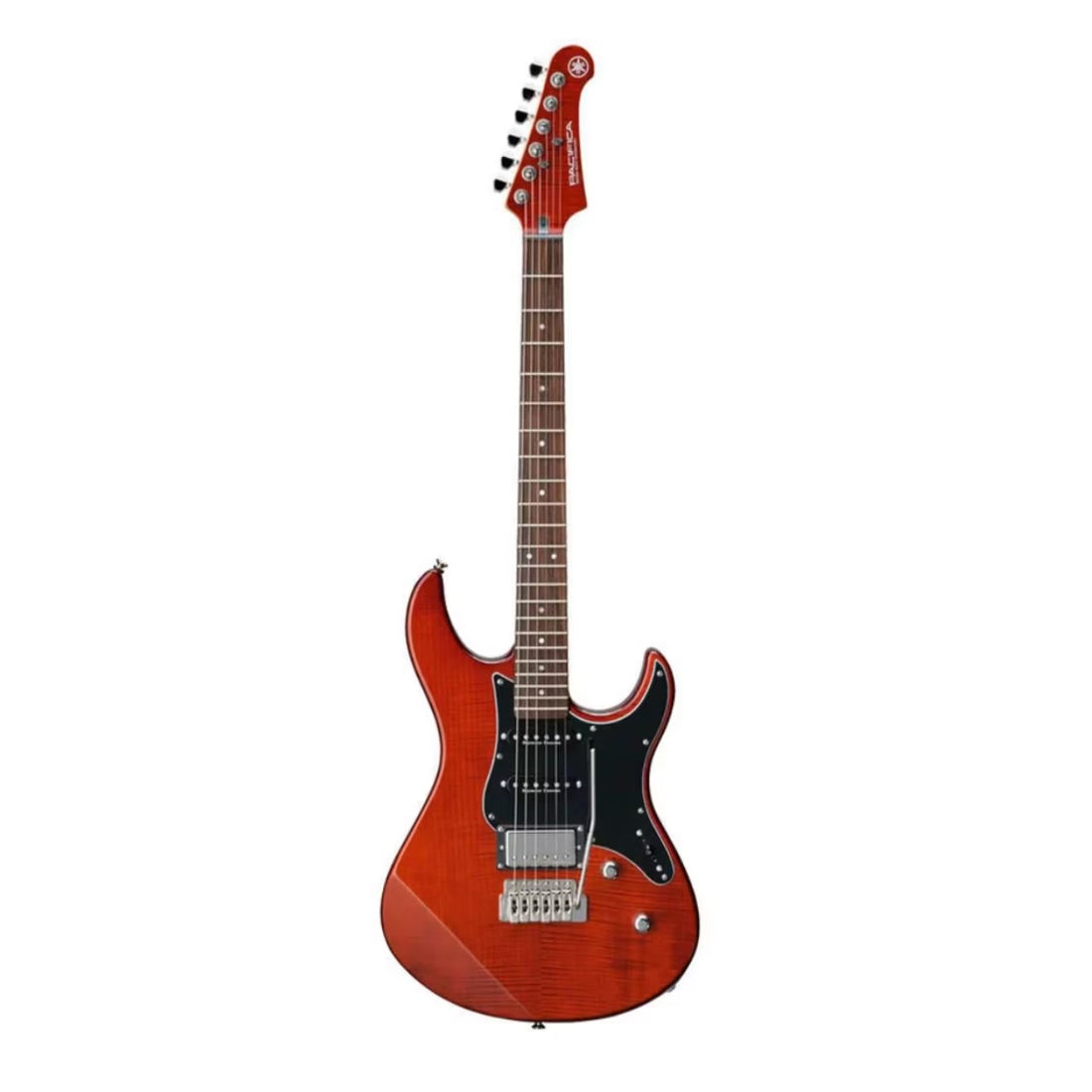 Yamaha guitarra electrica pacífica Pac612viifmrtb, color rojo