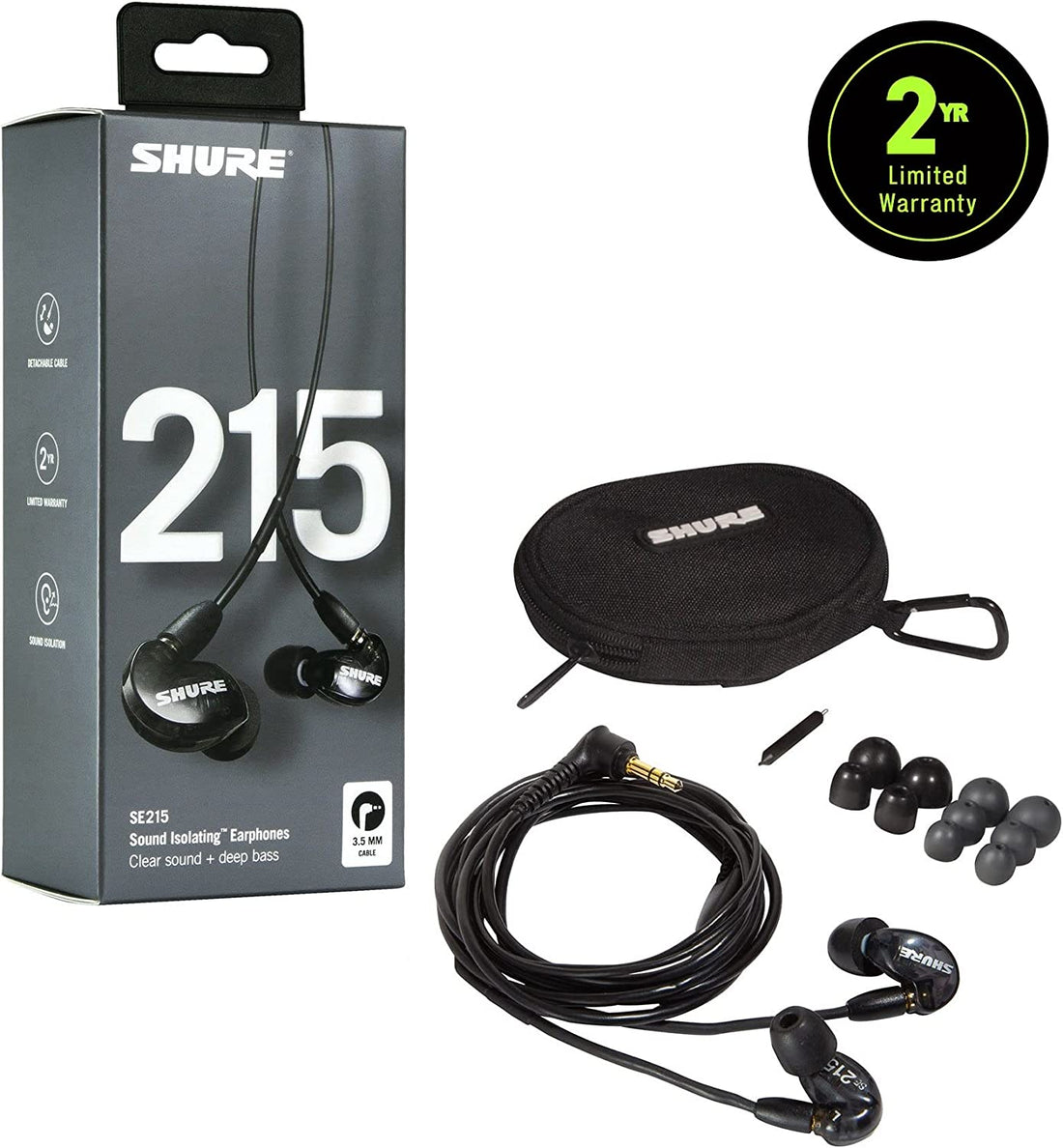 Shure SE215-K Sound Isolating Earphones