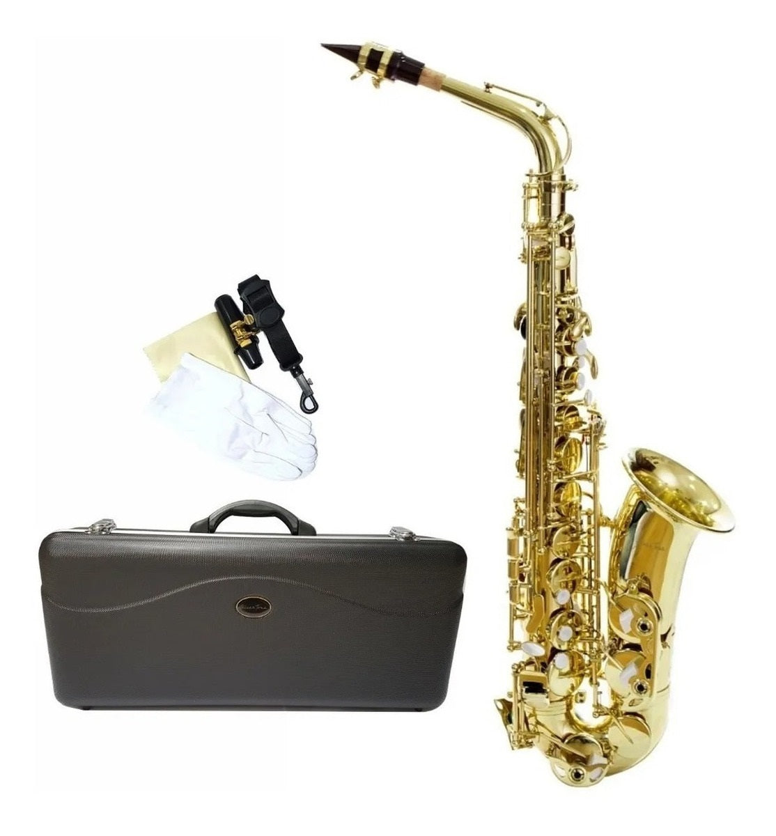 Saxofon Silvertone Slsx009 Nuevo Estuche Envío Gratis