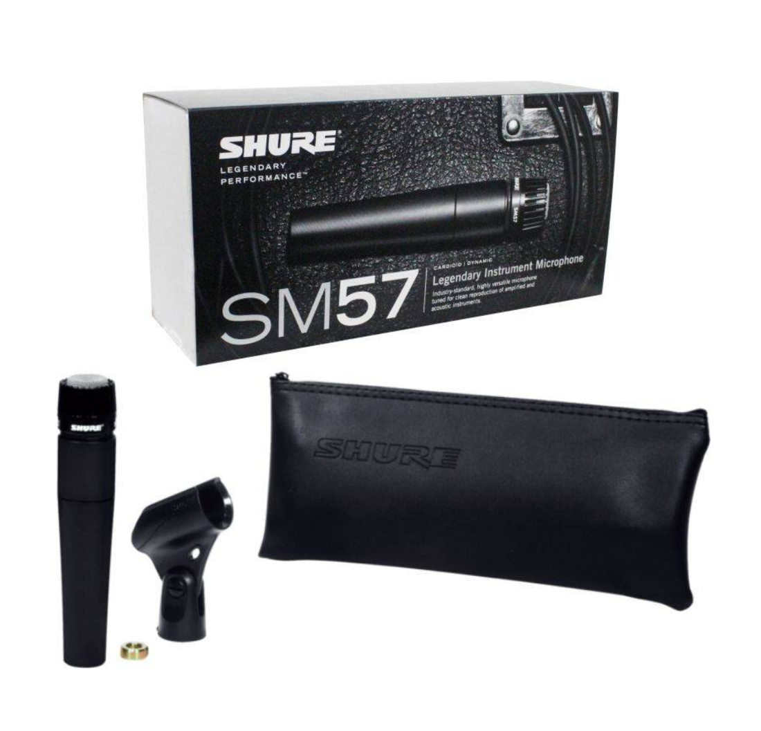SHURE DYNAMIC CARDIOID INSTRUMENT MICROPHONE SM57-LC