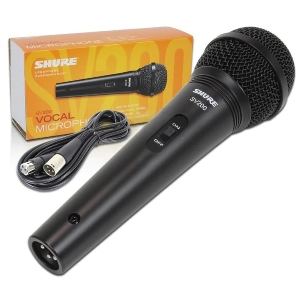 Shure Sv200 Dynamic Cardioid Microphone Black