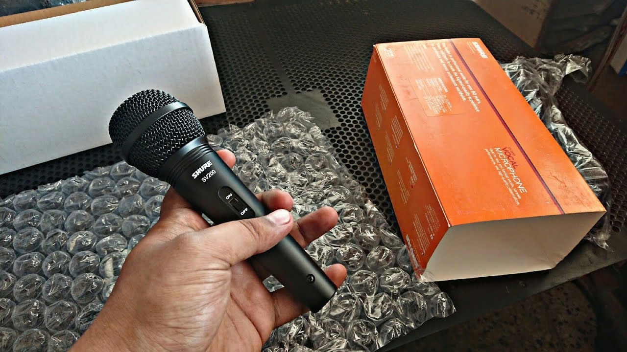 Micrófono Shure Sv200 Dinámico Cardioide Negro