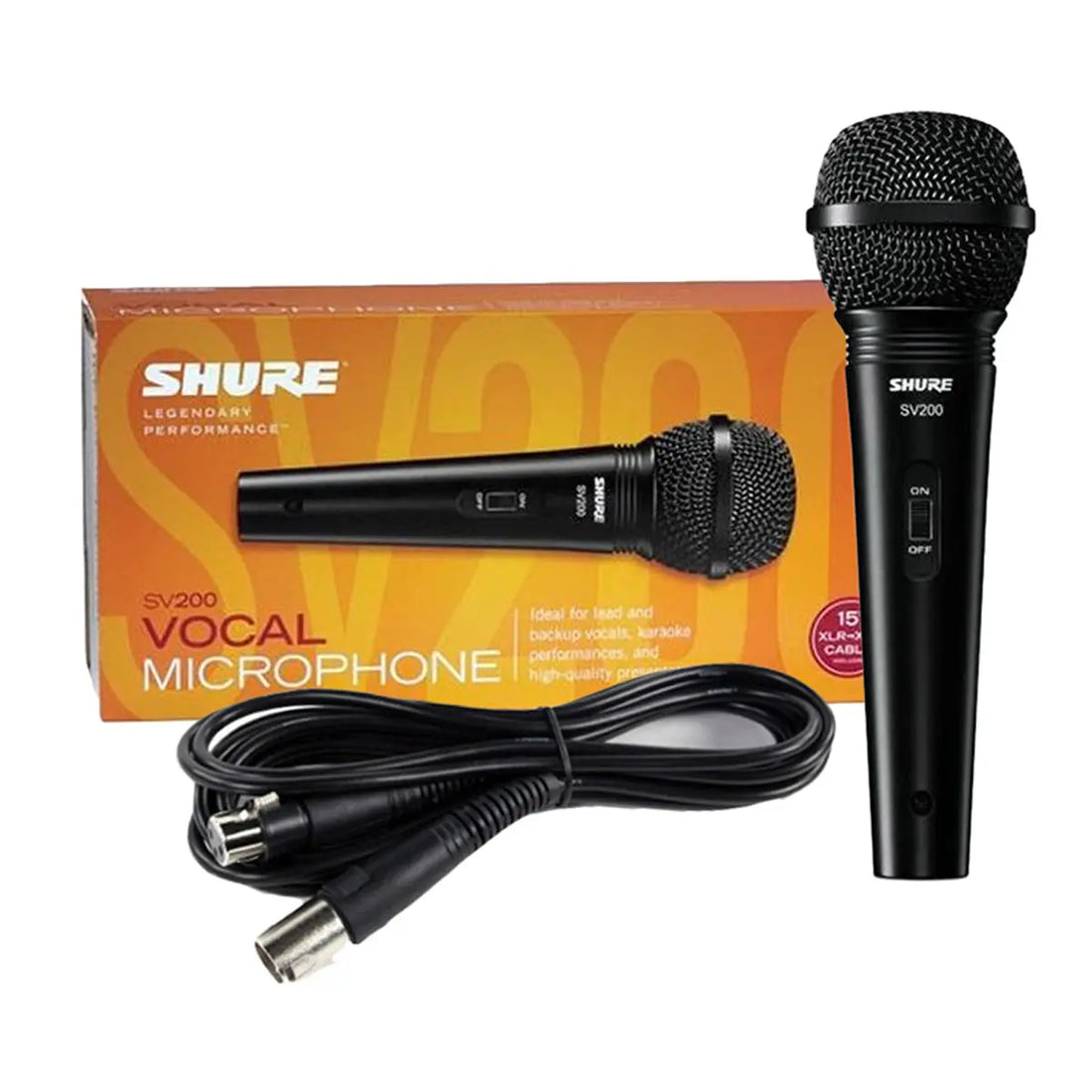Shure Sv200 Dynamic Cardioid Microphone Black