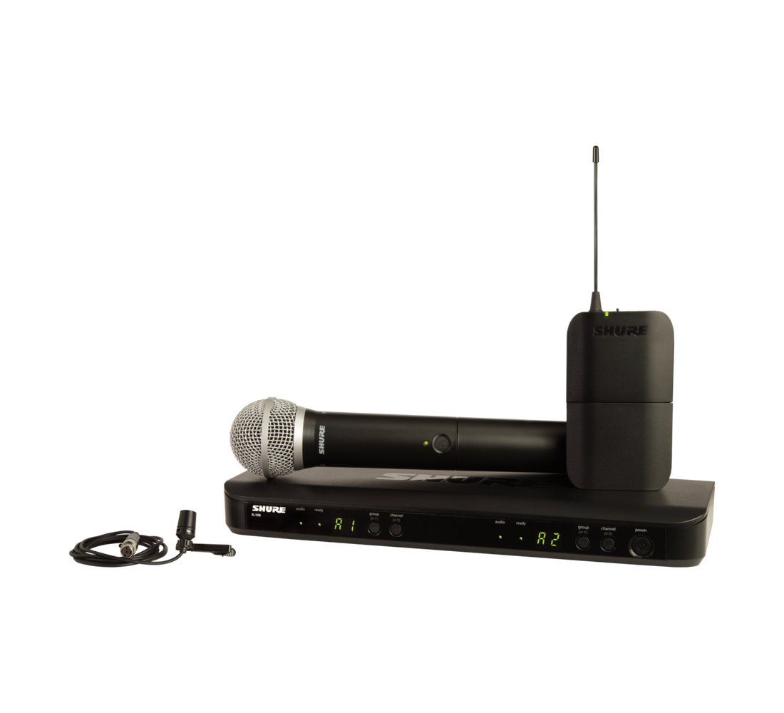 Shure BLX1288/CVL Wireless Handheld and Lavalier Microphone