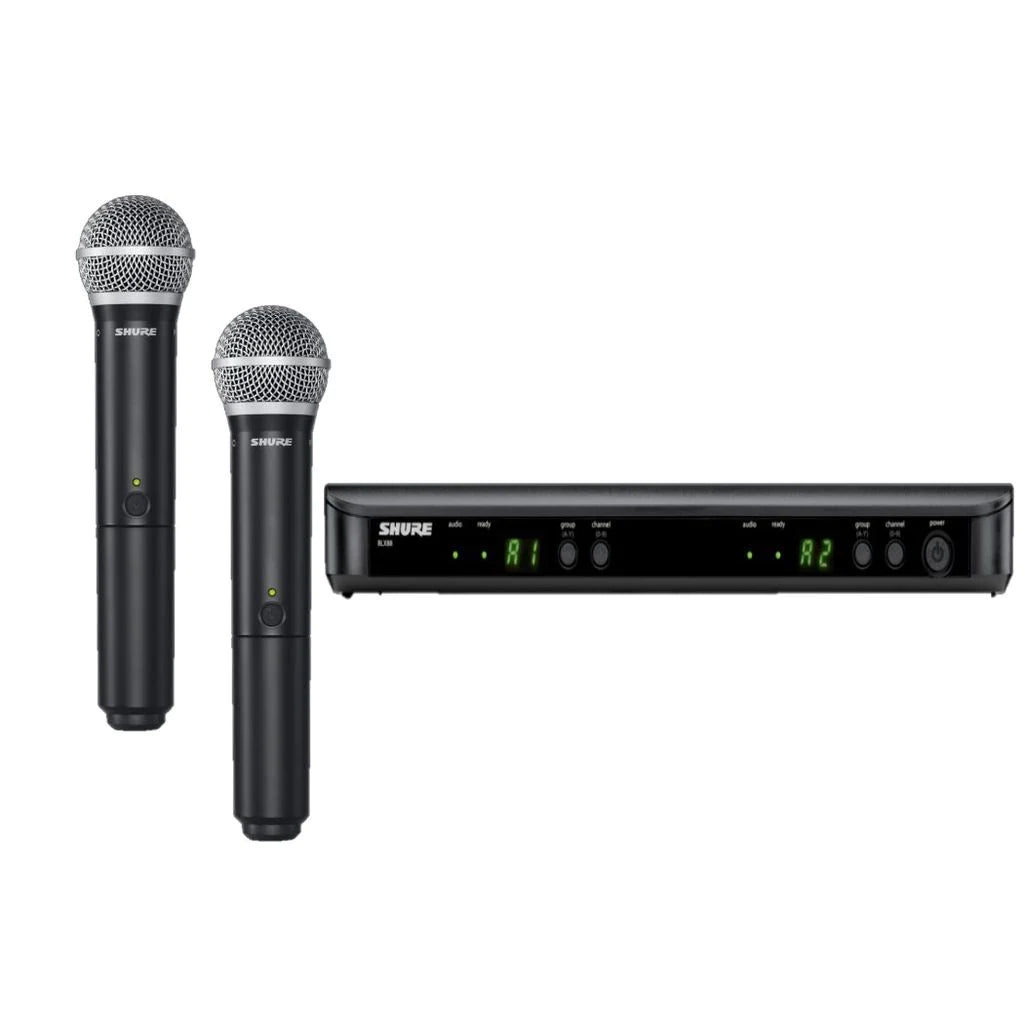 Shure BLX BLX288/PG58 Cardioid Dynamic Microphones