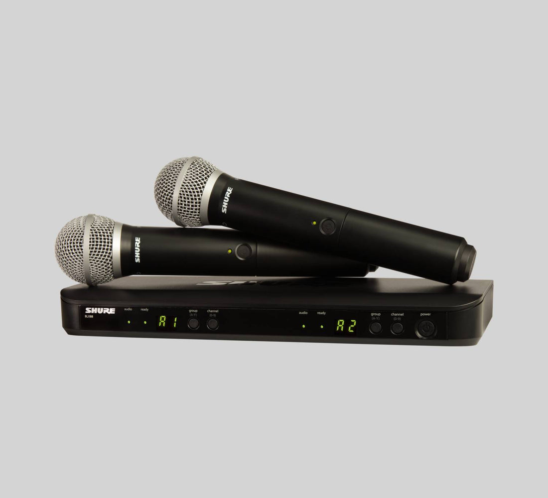 Shure BLX BLX288/PG58 Cardioid Dynamic Microphones
