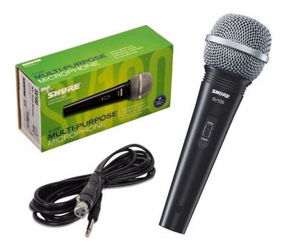 Shure Microfono Pro Dinamico Sv100 Original Para Vocalista