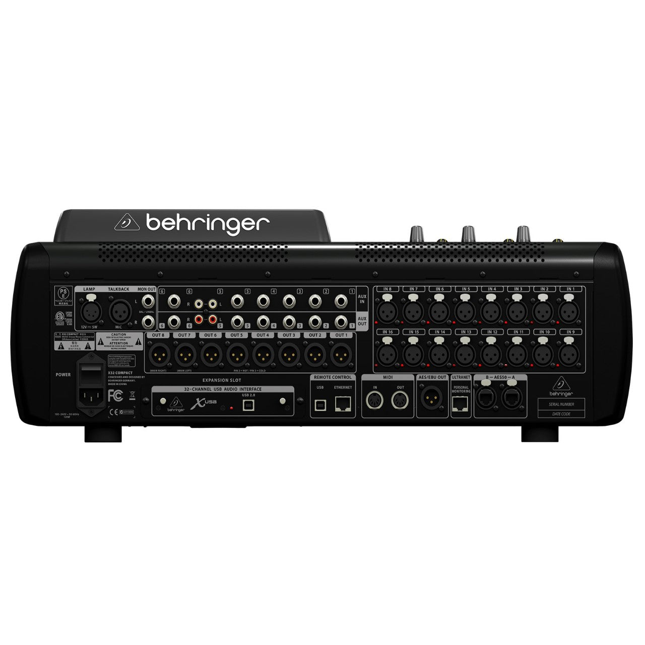 Behringer X32 Mezcladora Digital 40 Canales con Efectos e Interfaz de Audio