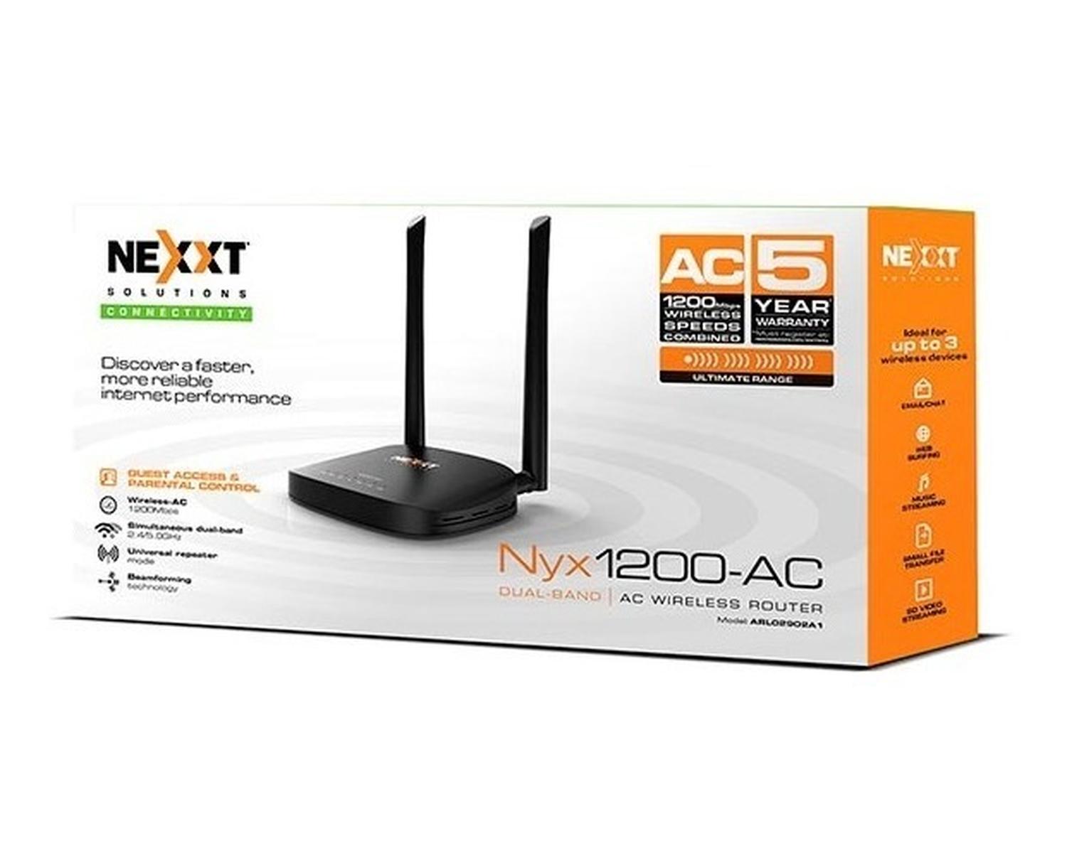 Nexx Solutions Nyx1200 Router Inalámbrico 1200mbps
