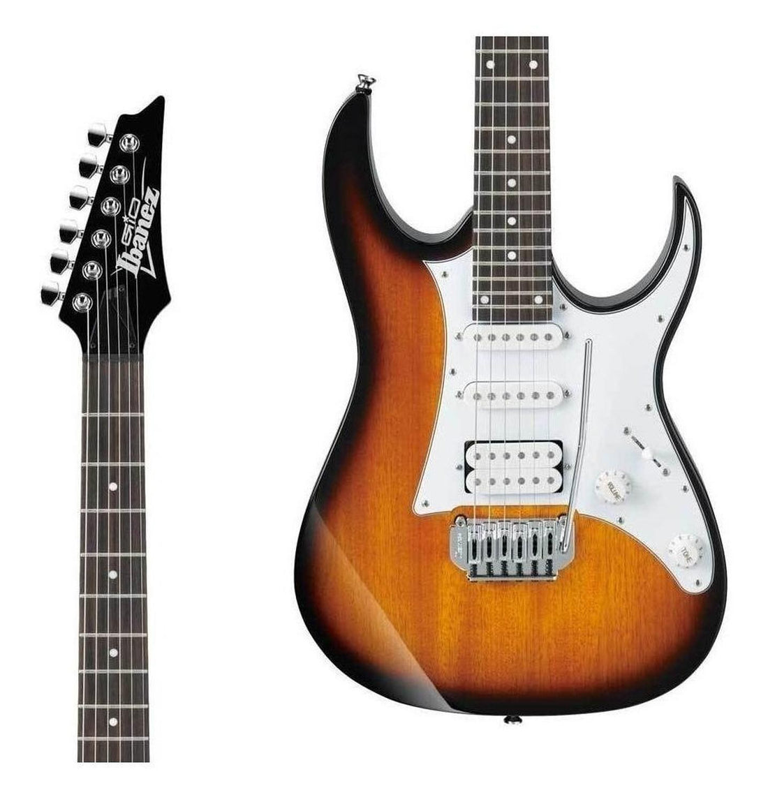 Ibanez Gio Grg140-sb Electric Guitar, Poplar Sunburst Body