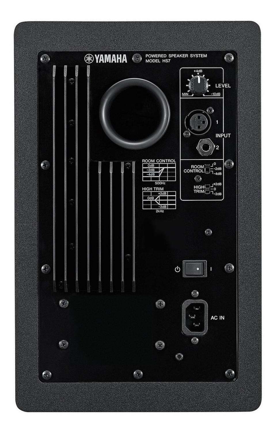 Yamaha Hs7 Monitor De Estudio Negro Por Unidad