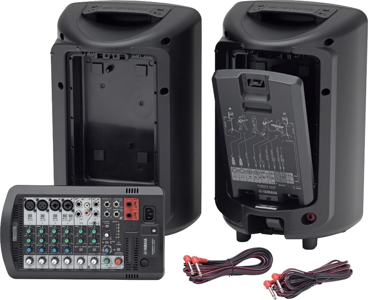 Yamaha Stagepas 400bt Sistema De Audio Portatil Con Bases