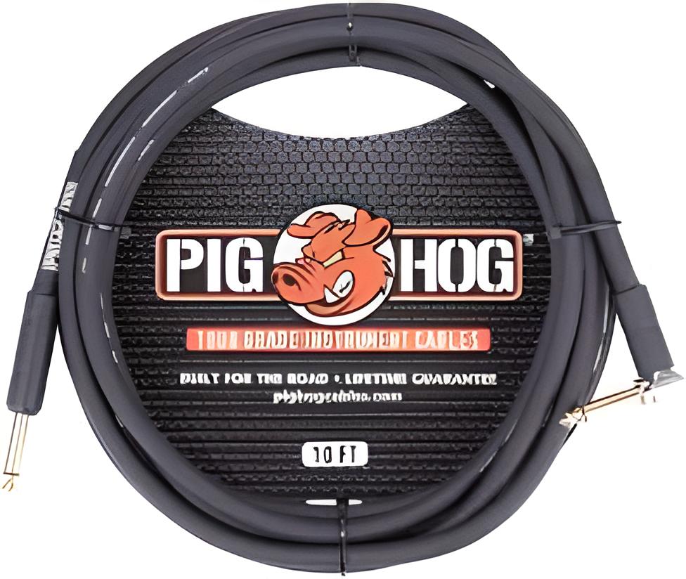 Cable Guitarra Bajo Ukulele 3 Mt Ph10r Plug Angular Pig Hog